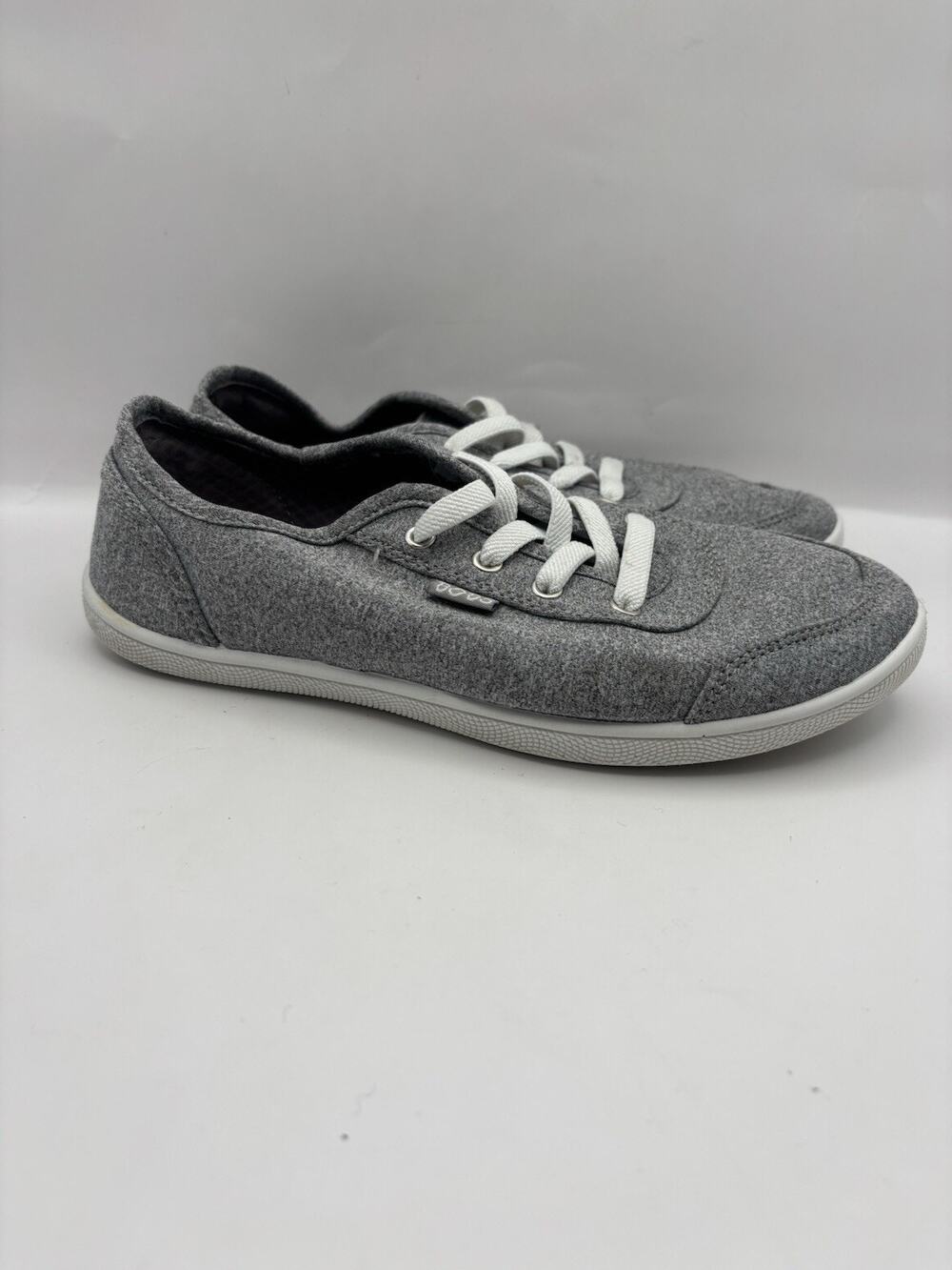 Bobs By Skechers B Cute Gray Slip On Shoes Women Size 7